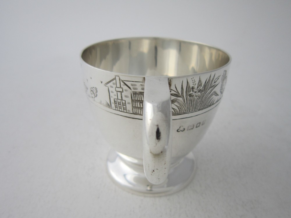 Antique George V Sterling Silver Christening Mug View X