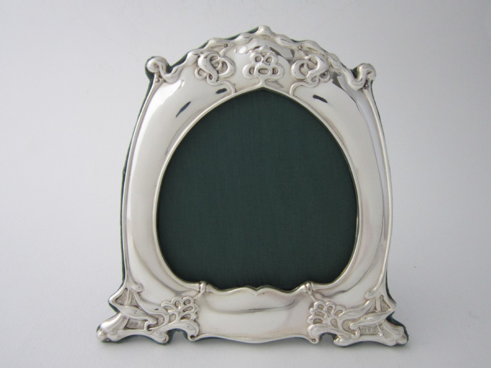 Chester Art Nouveau Sterling silver photograph frame