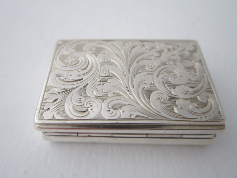 Antique Victorian Sterling silver vinaigrette View VI