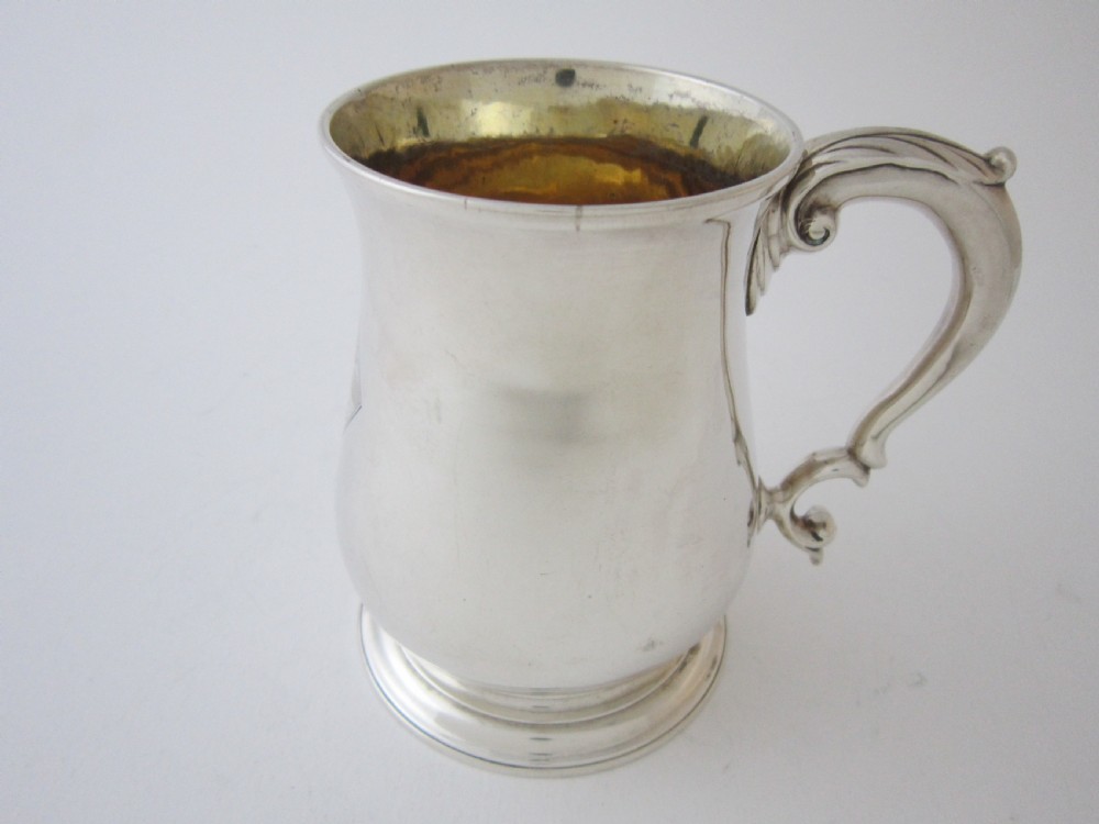 Antique George II Sterling Silver 3/4 Pint Mug 