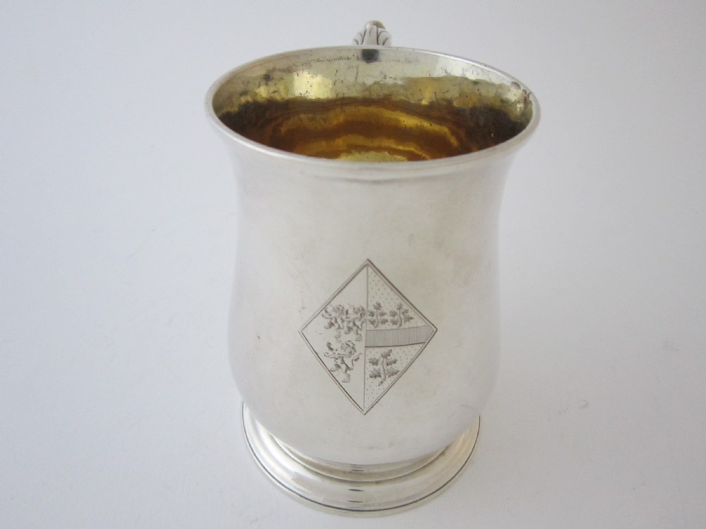 Antique George II Sterling Silver 3/4 Pint Mug  View II