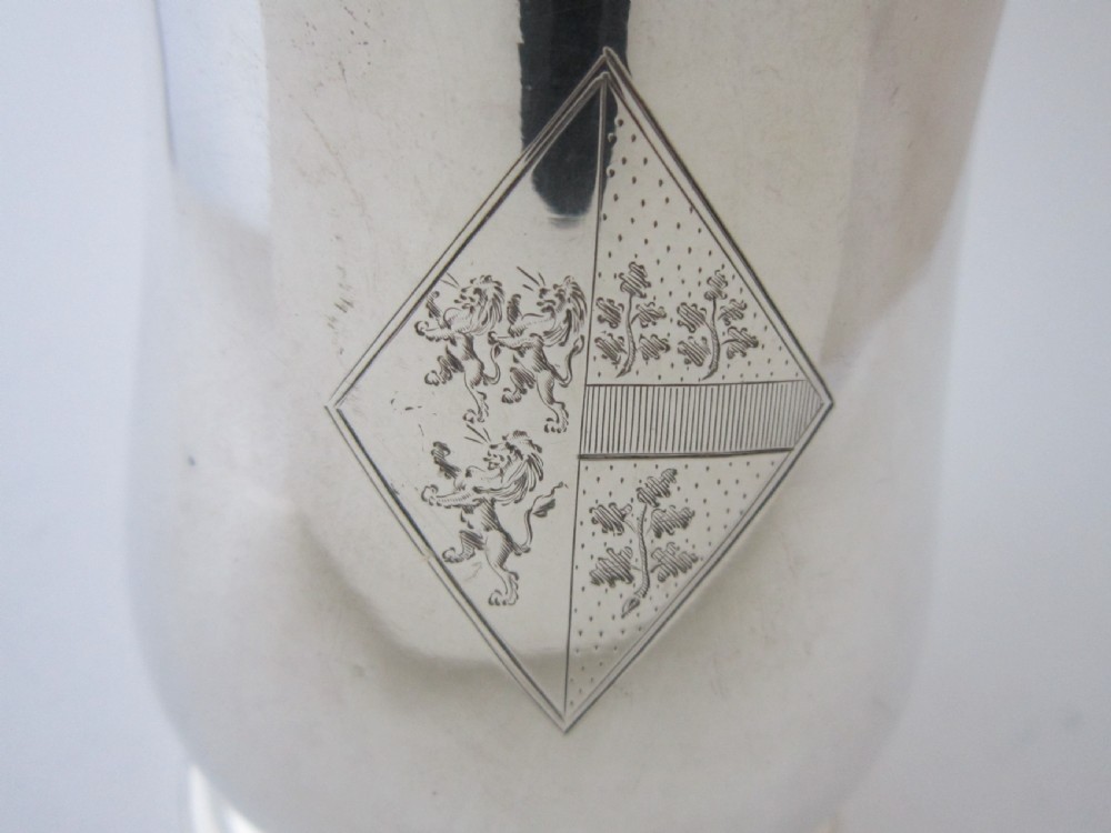 Antique George II Sterling Silver 3/4 Pint Mug  View III