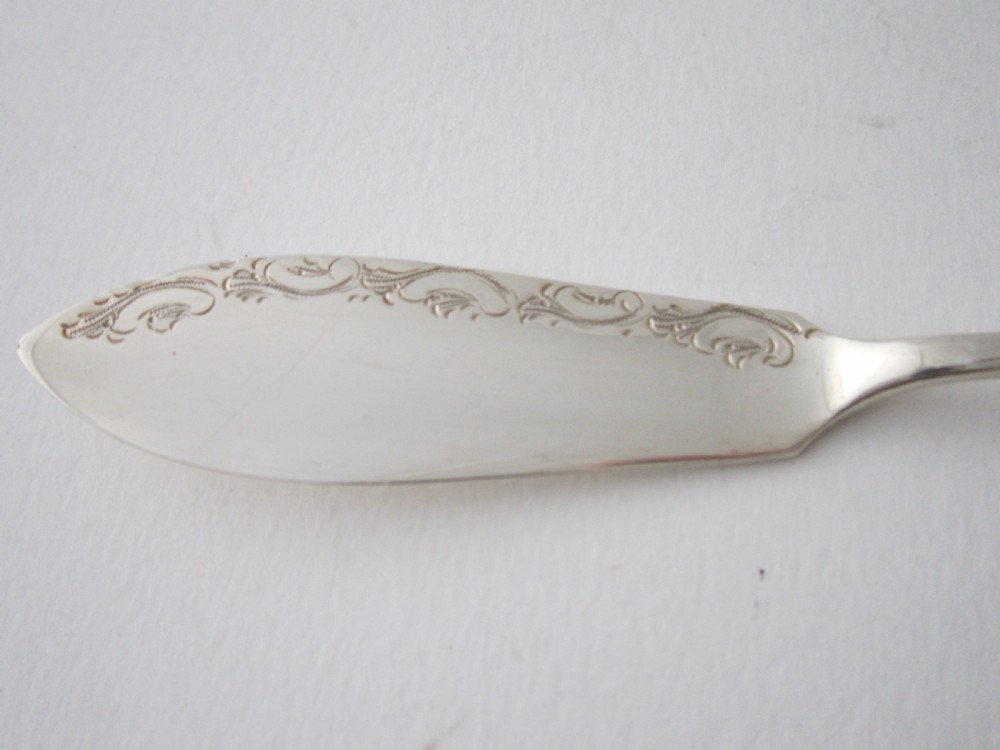 Antique Victorian Sterling Silver Butter Shells View X