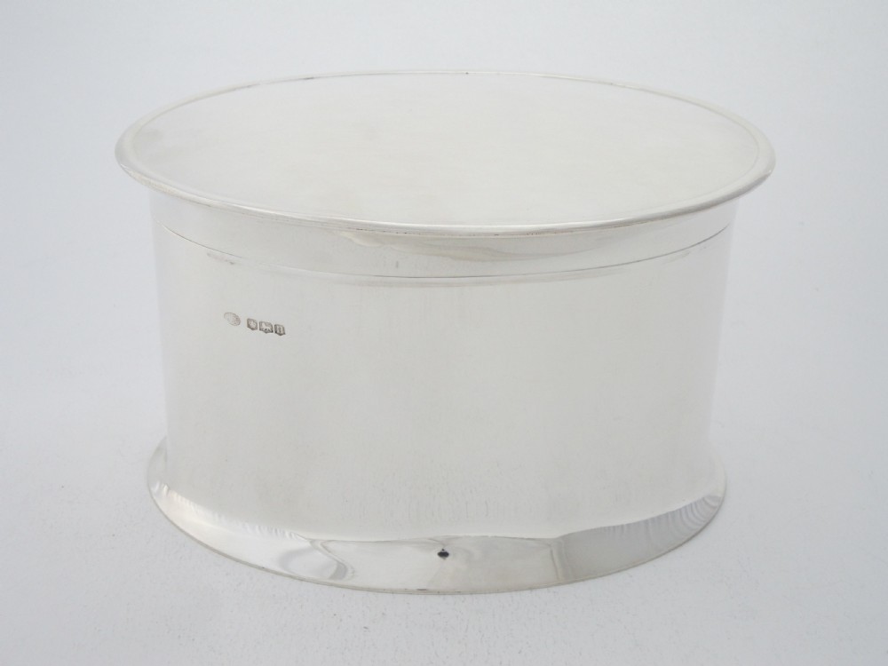 Antique George V Sterling Silver Biscuit Box