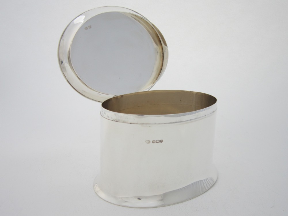 Antique George V Sterling Silver Biscuit Box View III