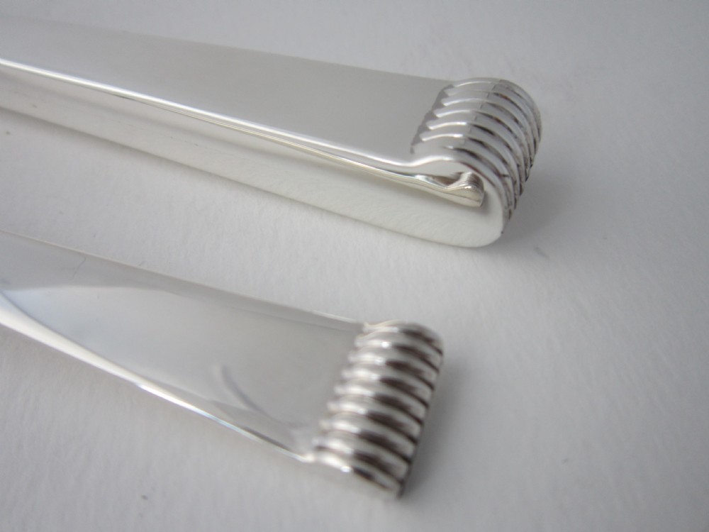 Elizabeth II Sterling Silver Glams Pattern Canteen of Cutlery View IX