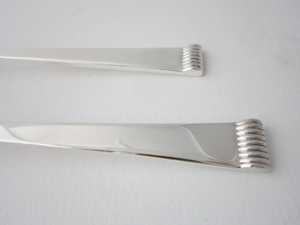 Elizabeth II Sterling Silver Glams Pattern Canteen of Cutlery View XI