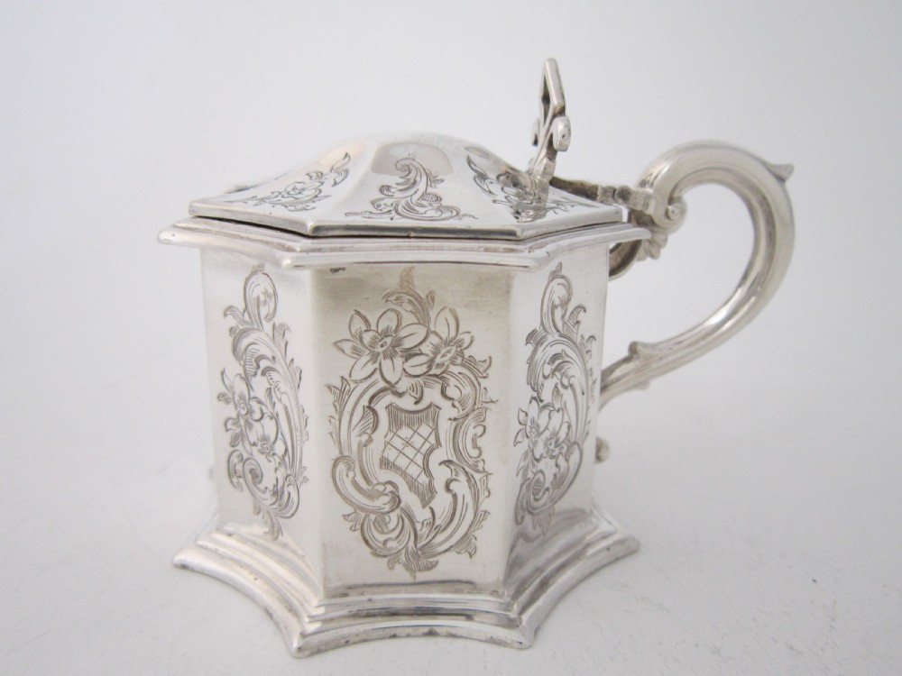 Antique Victorian Sterling Silver Mustard Pot