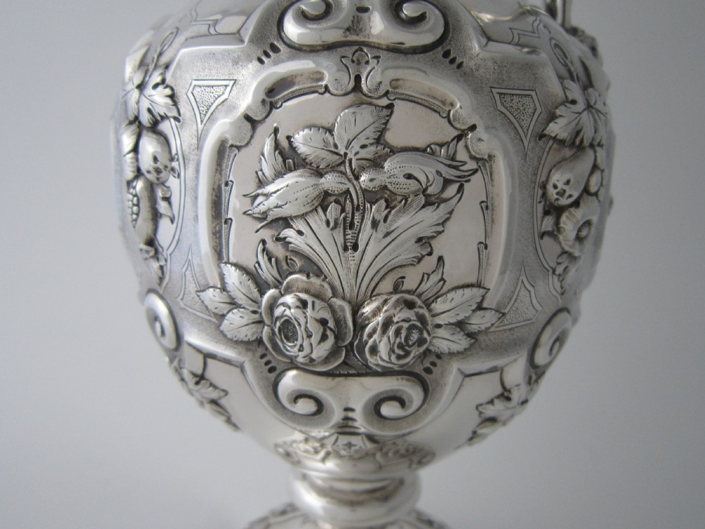Antique Victorian Sterling Silver Wine Ewer/Jug - 1861 View VI