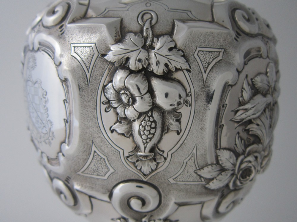 Antique Victorian Sterling Silver Wine Ewer/Jug - 1861 View VII