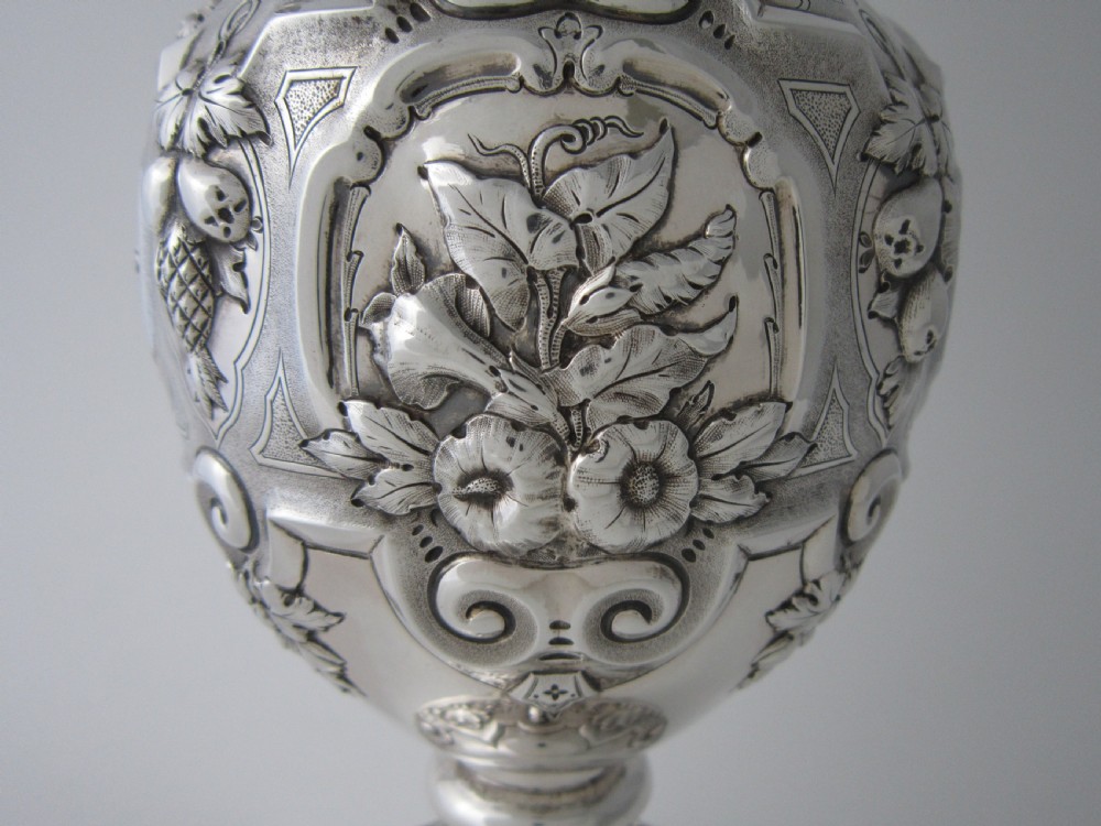 Antique Victorian Sterling Silver Wine Ewer/Jug - 1861 View X