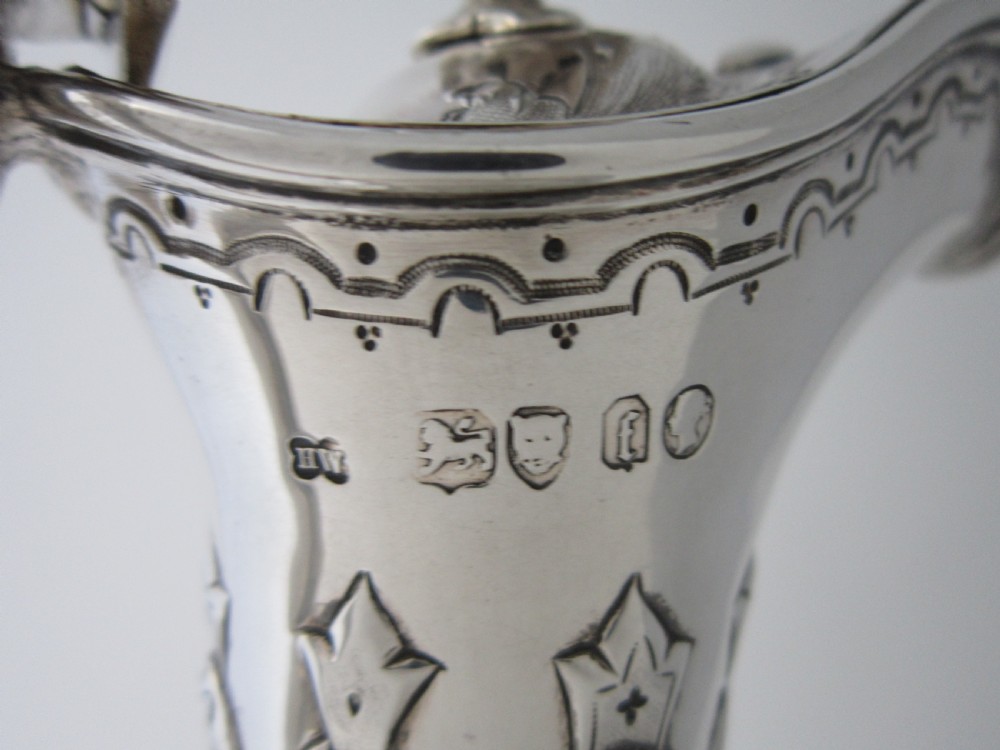 Antique Victorian Sterling Silver Wine Ewer/Jug - 1861 View XIII