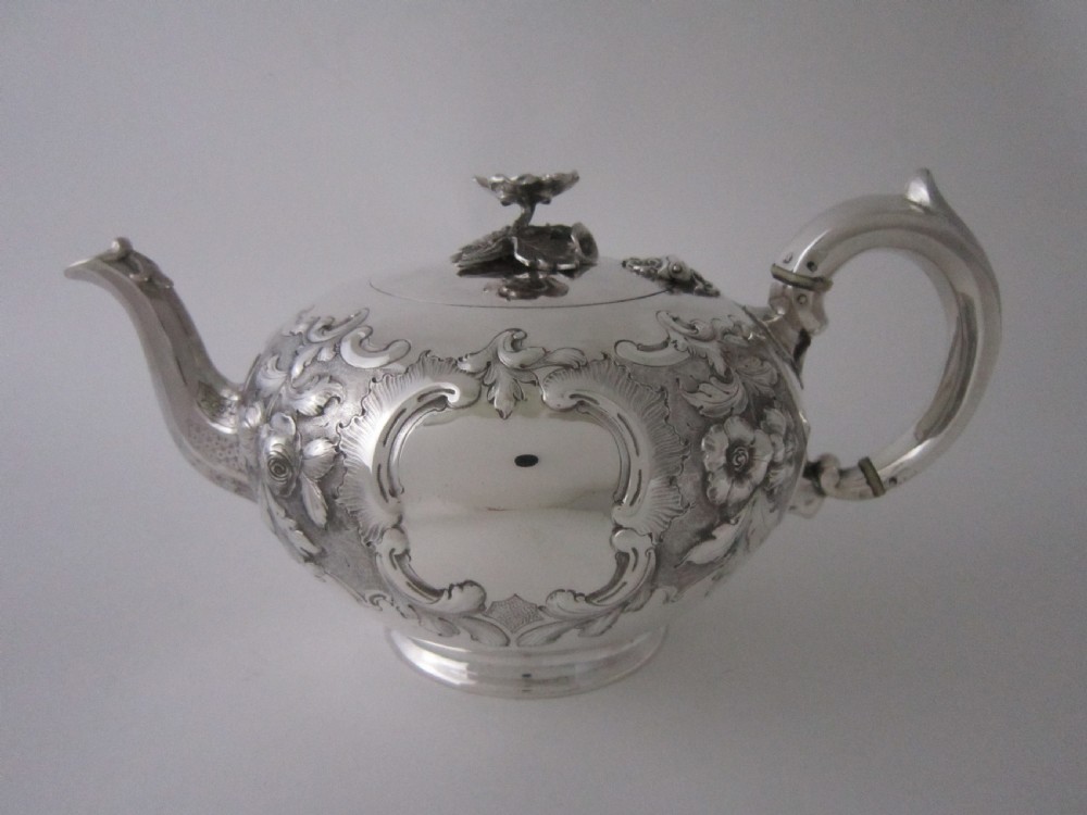 Exeter Antique Victorian Sterling Silver Teapot