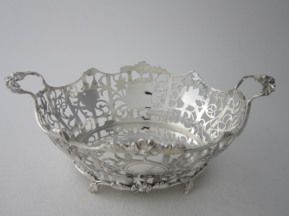 Antique Edwardian Sterling Silver Baskets/Dishes View IV