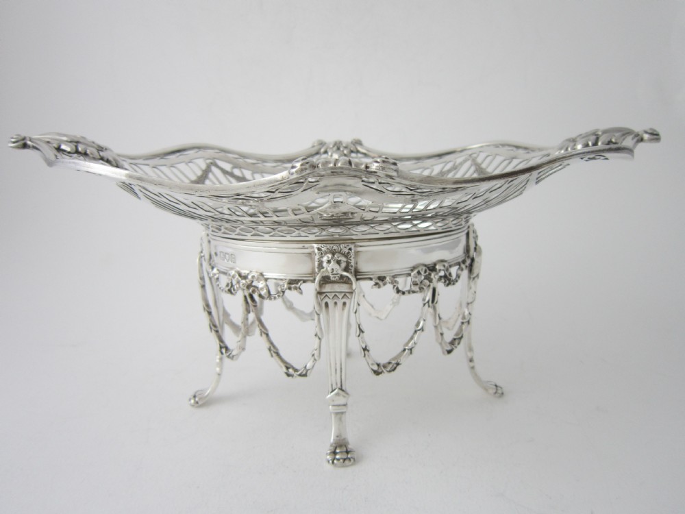 Antique Edwardian Sterling Silver Comport/Dish View III