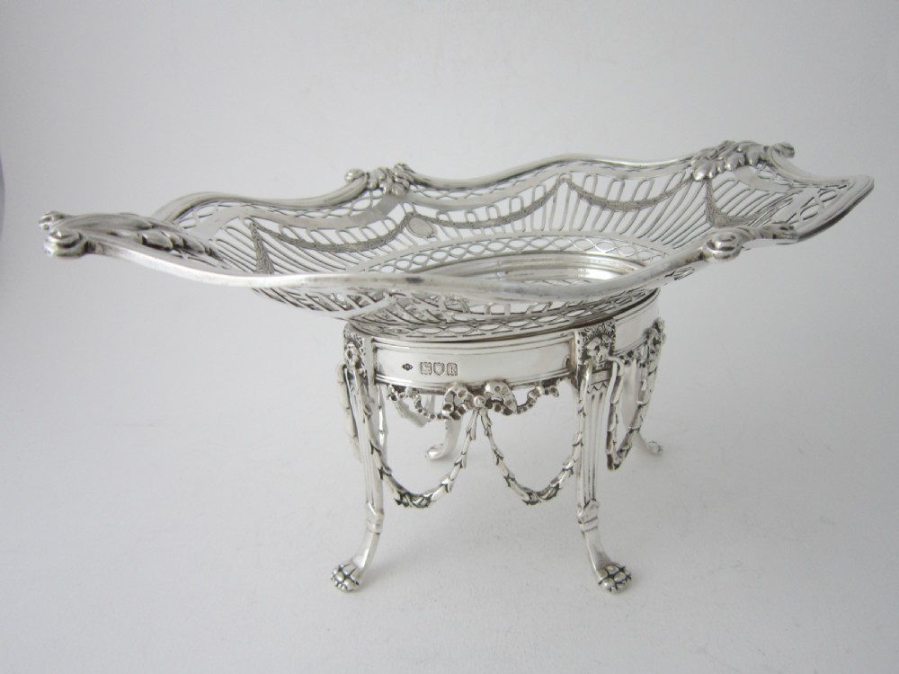 Antique Edwardian Sterling Silver Comport/Dish View IV