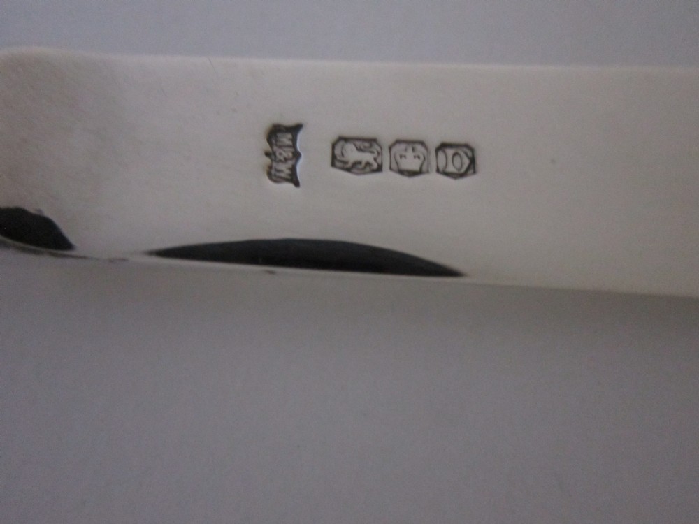 Antique Sterling Silver Athenaeum Pattern Fish Cutlery Set View IX
