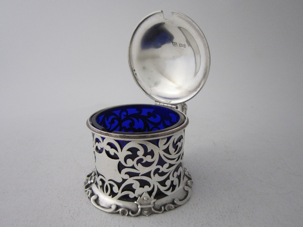 Antique Victorian Sterling Silver Mustard Pot - 1850 View VI