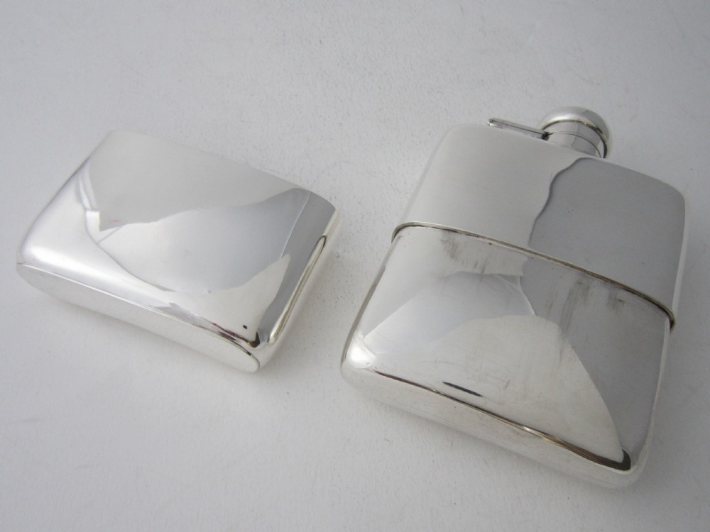 Asprey Antique George V Sterling Silver Hip Flask View IV
