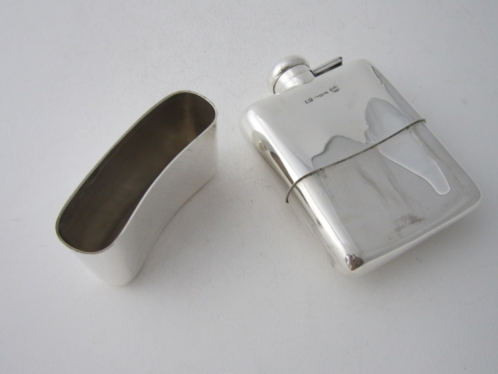 Asprey Antique George V Sterling Silver Hip Flask View V