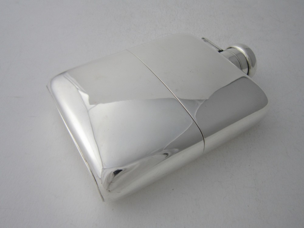 Asprey Antique George V Sterling Silver Hip Flask View VII