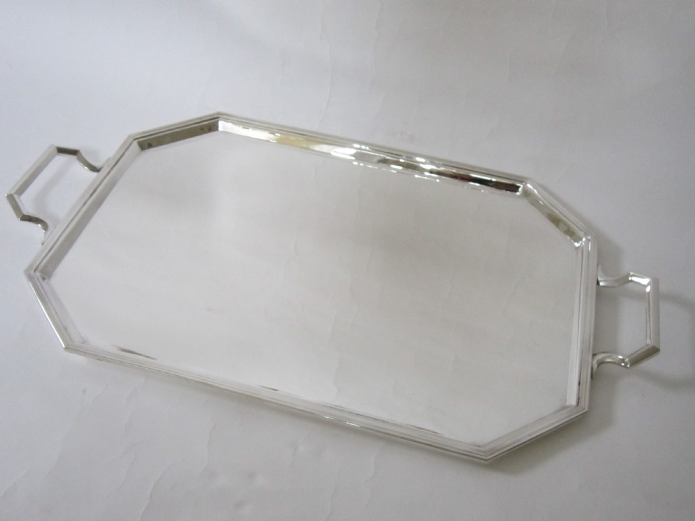 Art Deco Sterling Silver Tray View V