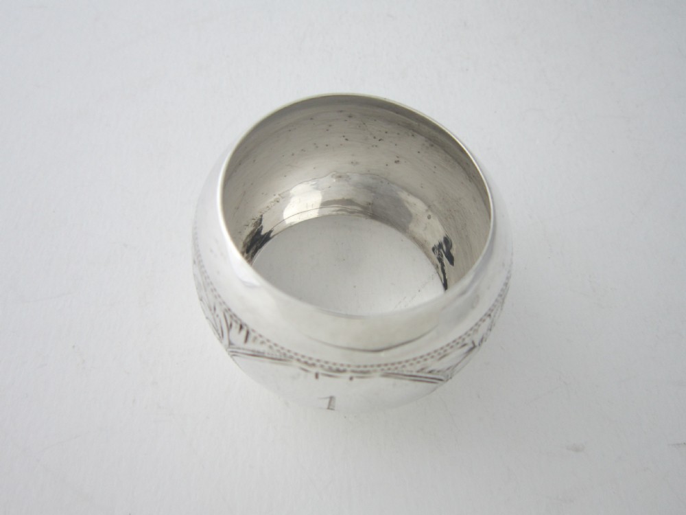 Antique George V Sterling Silver Napkin Rings - 1914 View XII