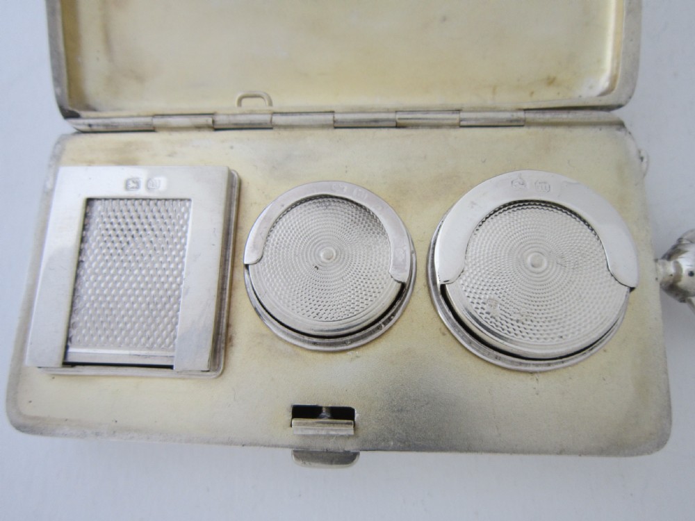 Antique Victorian Sterling Silver Combination Sovereign/Stamp Case View VII