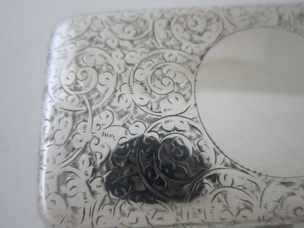 Antique Victorian Sterling Silver Combination Sovereign/Stamp Case View VIII
