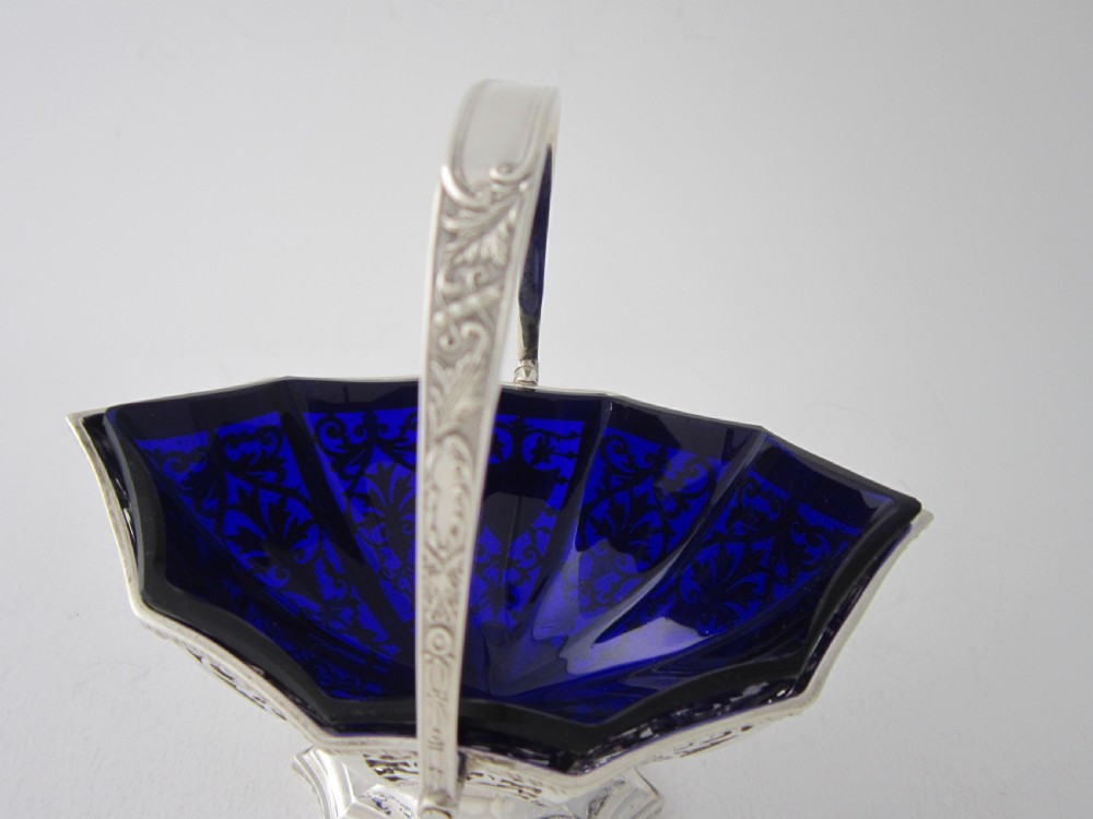 Antique Edwardian Sterling Silver Sugar Basket - 1901 View V