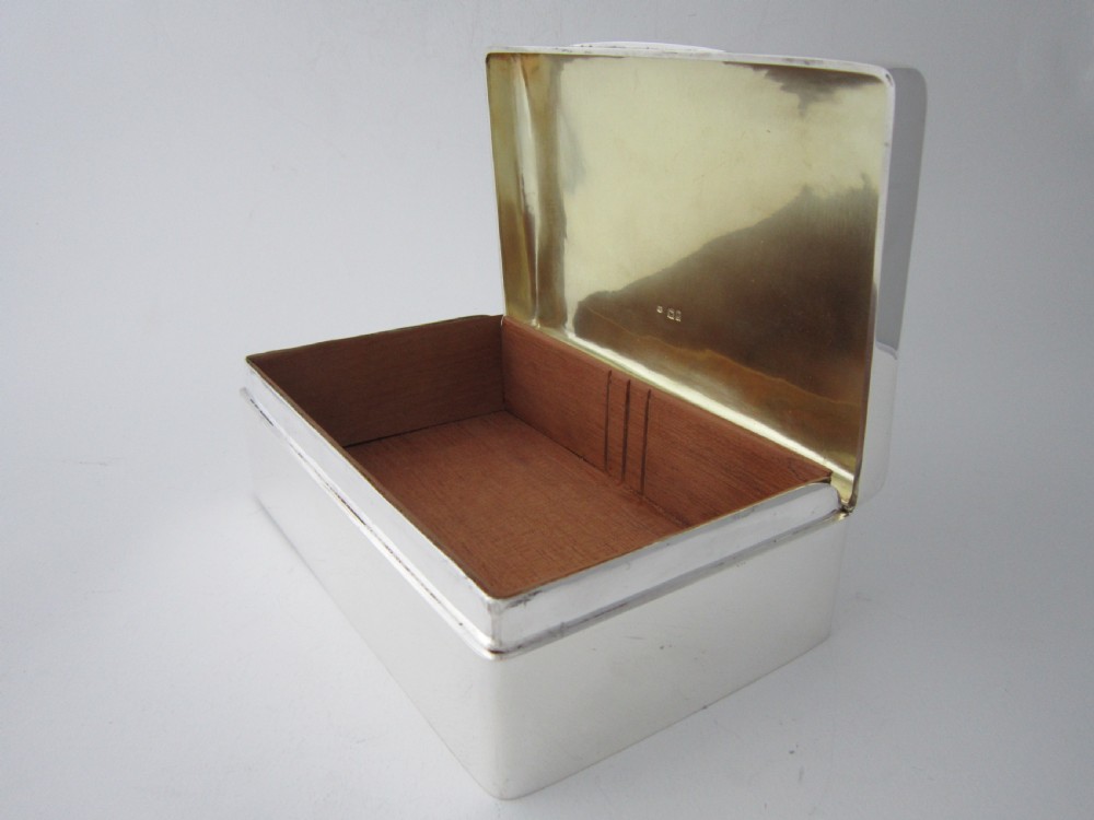 Antique Victorian Sterling Silver Cigar Box View IV
