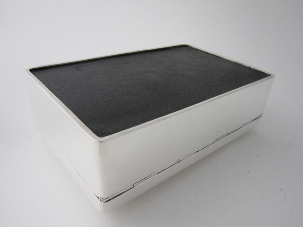 Antique Victorian Sterling Silver Cigar Box View V