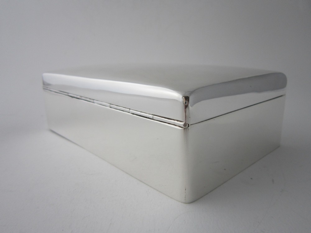 Antique Victorian Sterling Silver Cigar Box View VI