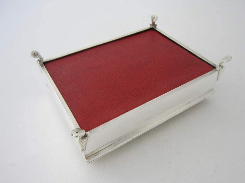 Chester Antique Edwardian Sterling Silver Jewellery Box - 1906 View VII