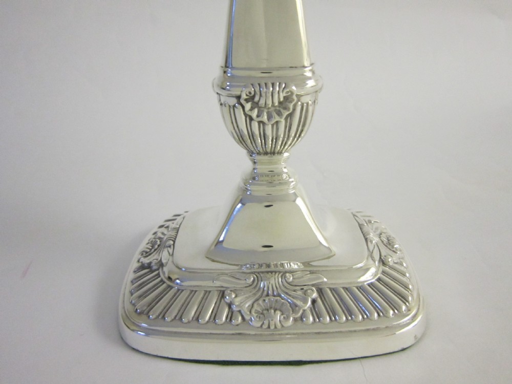 Antique Edwardian Sterling Silver Candelabra View IV