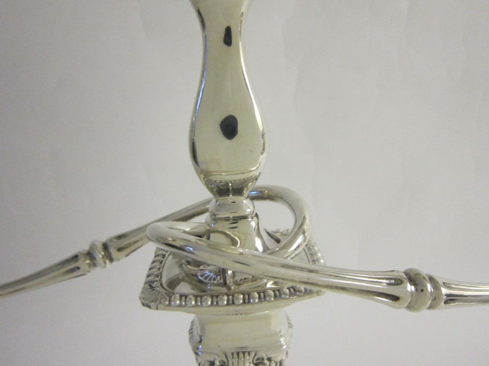 Antique Edwardian Sterling Silver Candelabra View V
