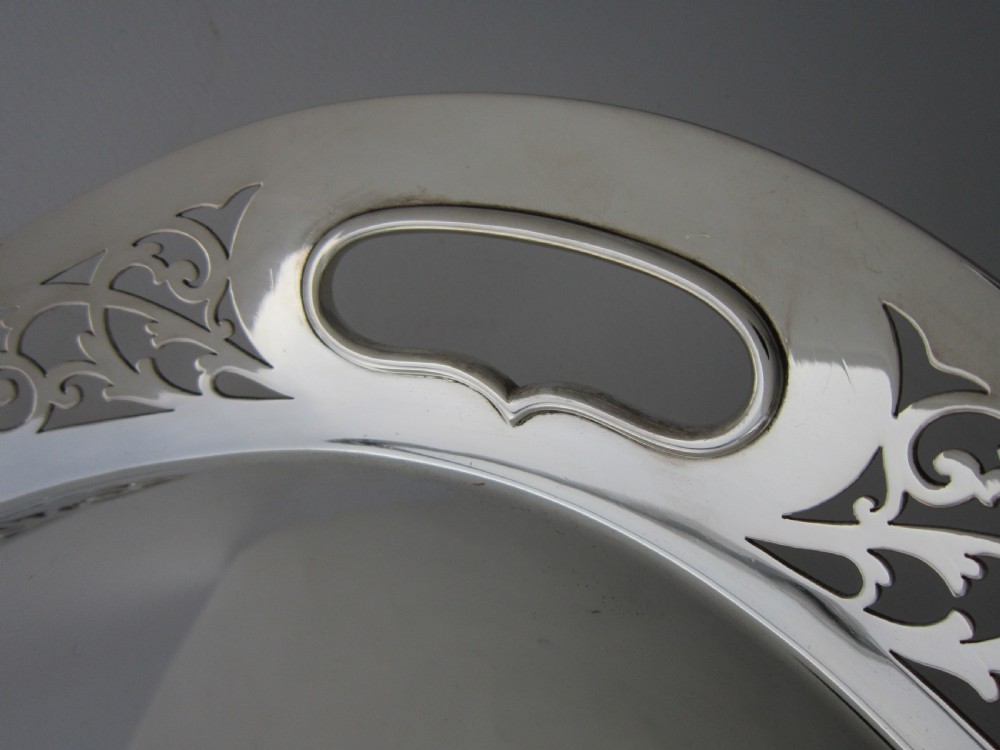 Antique George V Sterling Silver Gallery Tray View IV