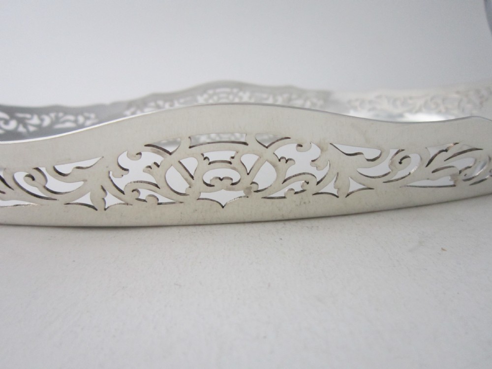 Antique George V Sterling Silver Gallery Tray View VI