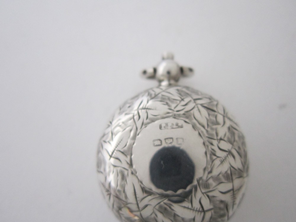 Chester Antique Victorian Sterling Silver Sovereign Case View VIII