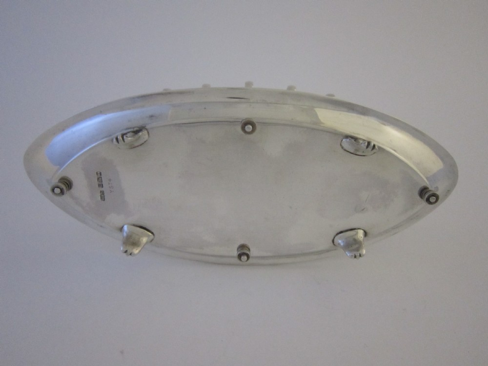 Antique Edwardian Sterling Silver Toast Rack - 1909 View V