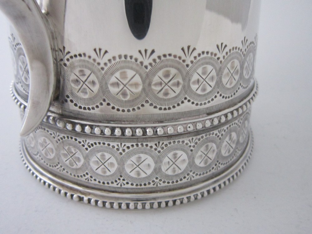 Antique Victorian Sterling Silver Tea & Coffee Set - 1881 View V
