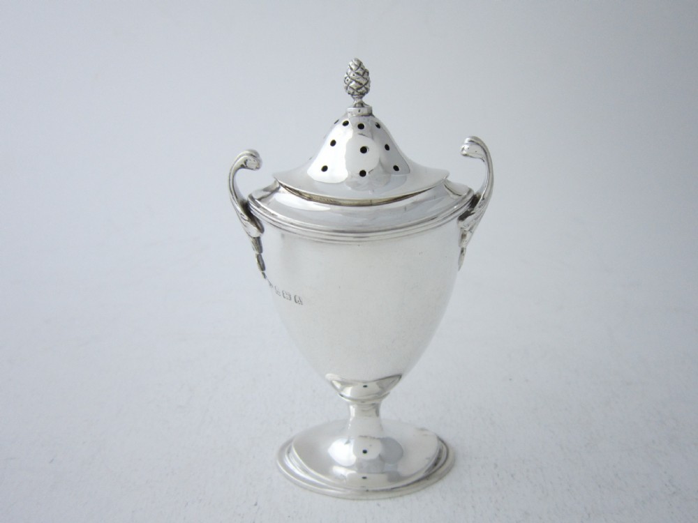 Antique George V Sterling Silver Condiment Set - 1925 View VII