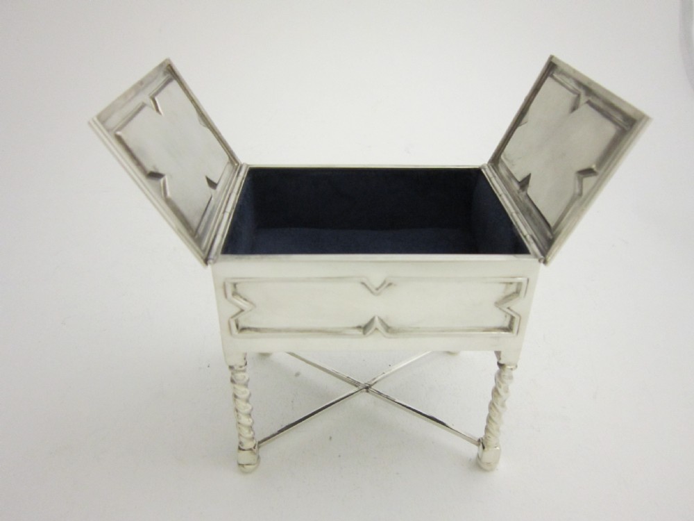 Antique George V Sterling Silver Trinket Box - 1922