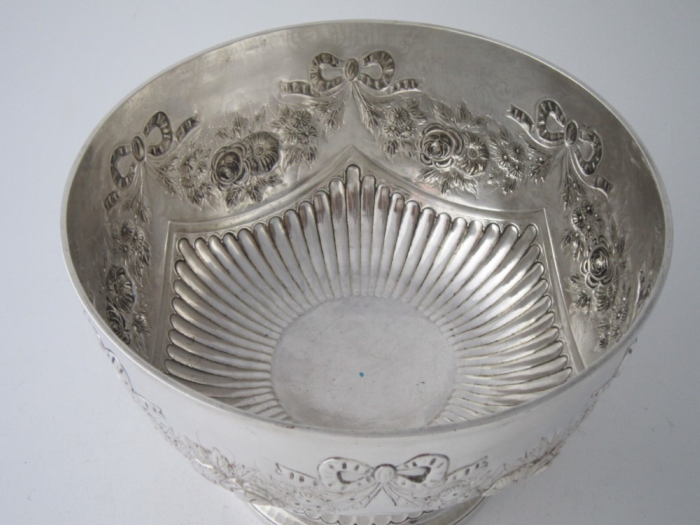 Antique Victorian Sterling Silver bowl - 1896 View III