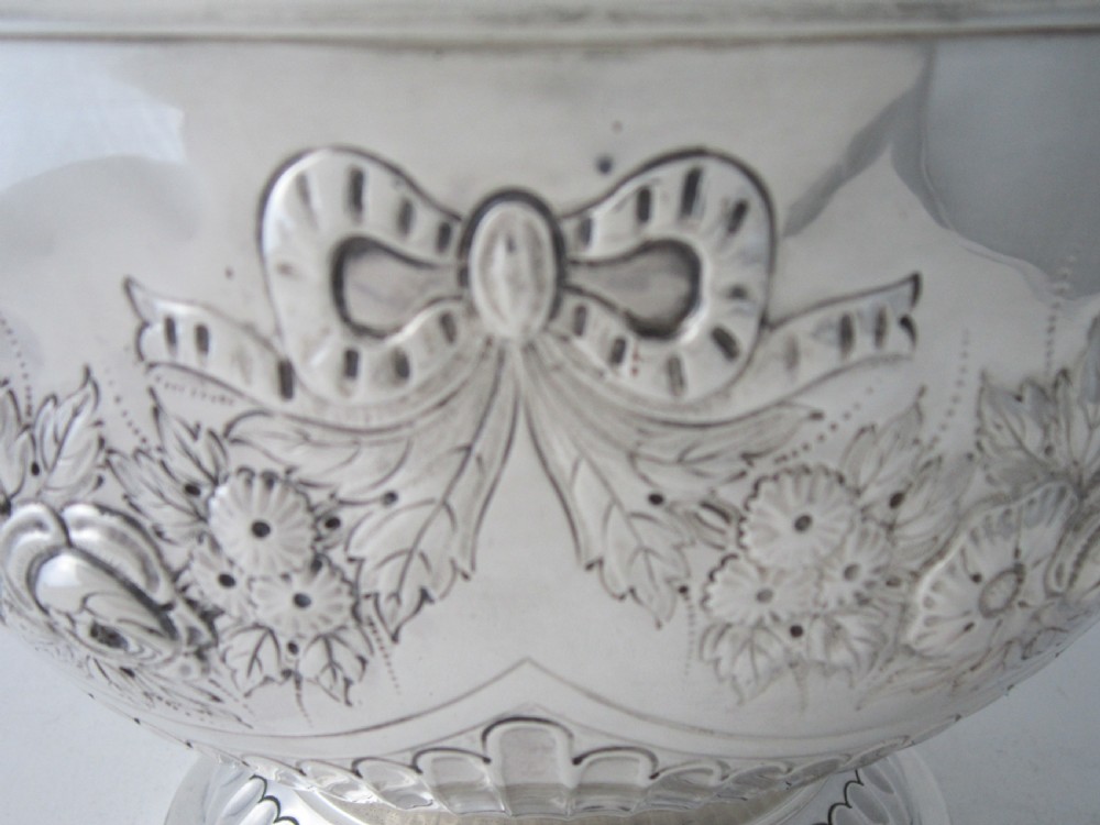 Antique Victorian Sterling Silver bowl - 1896 View IV