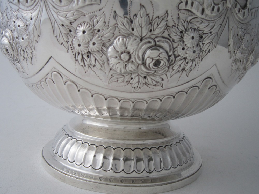 Antique Victorian Sterling Silver bowl - 1896 View V