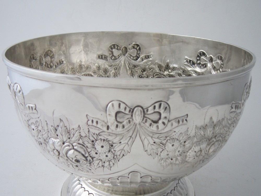 Antique Victorian Sterling Silver bowl - 1896 View VIII