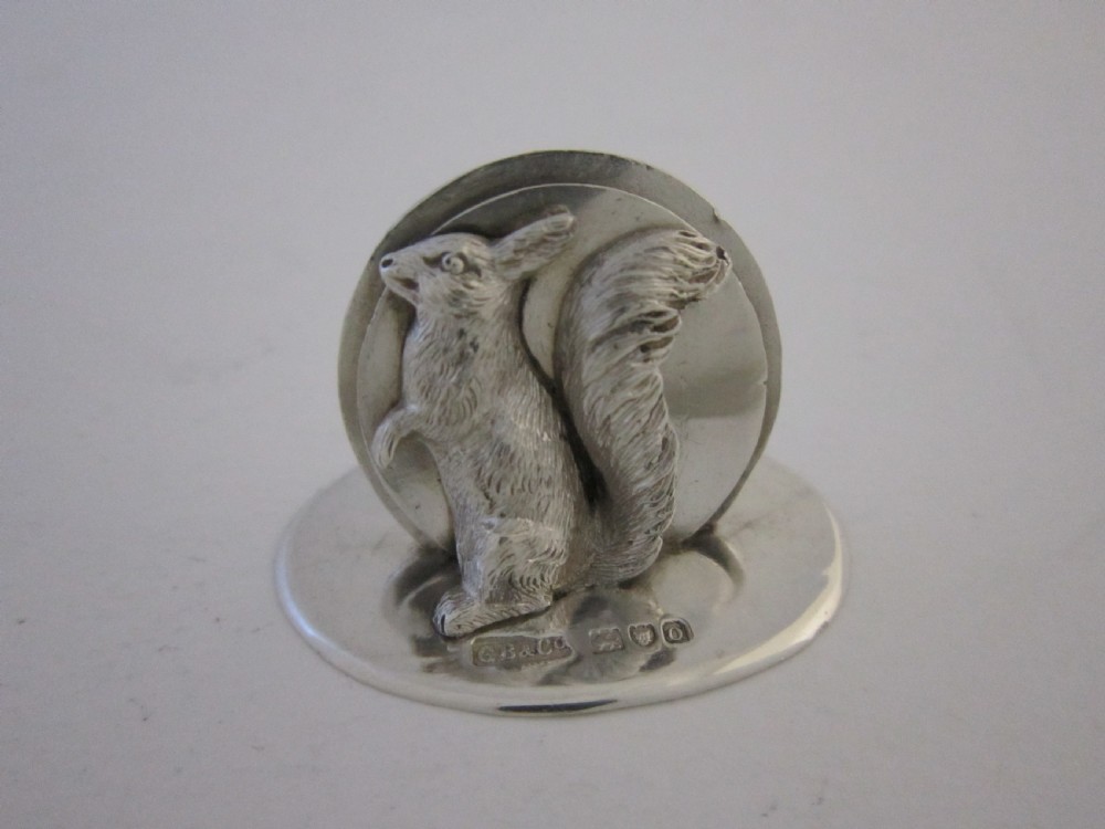 Antique Edwardian Sterling Silver Menu/Place Card Holder - 1909
