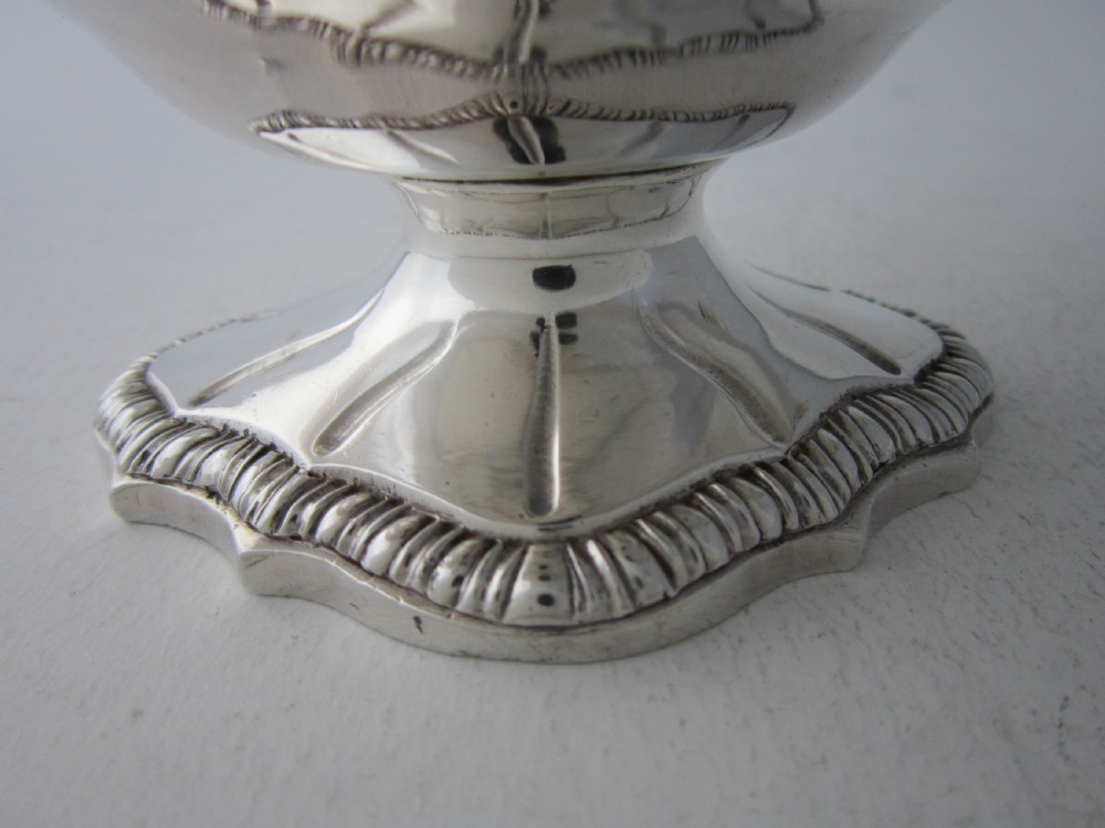 Antique George III Sterling Silver Sauce Boats - 1768 View VIII