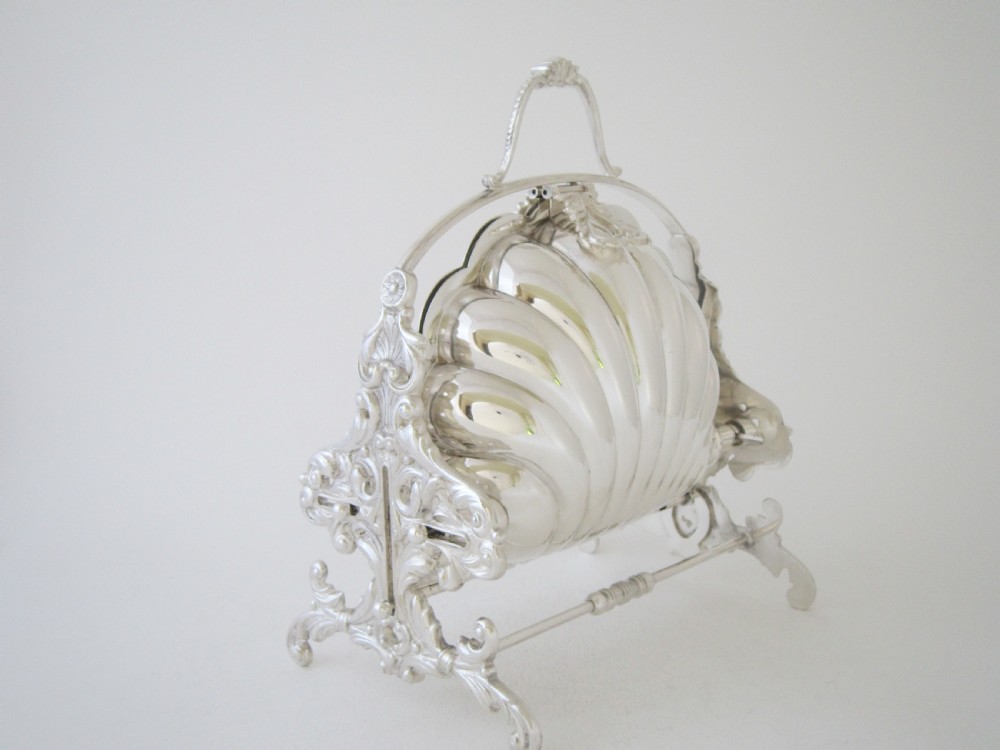 Elizabeth II Silver Plated Folding Biscuit Box - 1960's View II